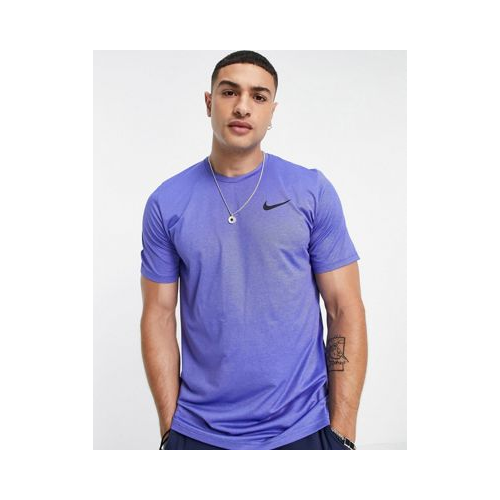 Голубая быстросохнущая футболка Nike Pro Training Hyper Dry