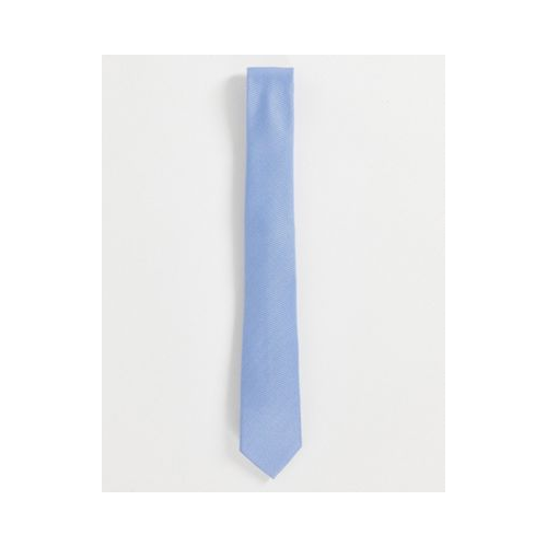 Голубой фактурный галстук ASOS DESIGN