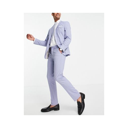 Голубые брюки узкого кроя Selected Homme-Фиолетовый цвет