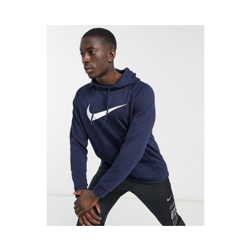 Худи темно-синего цвета с логотипом-галочкой Nike Training Dri-FIT Темно-
