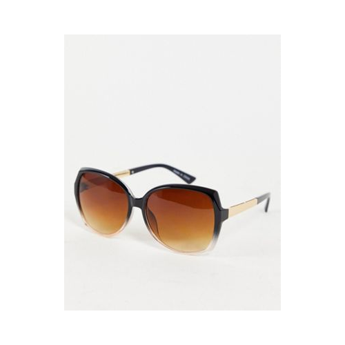 Квадратные двухцветные солнцезащитные очки Accessorize Sadie-Коричневый цвет
