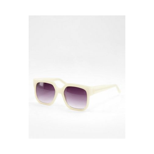 Квадратные солнцезащитные очки в стиле oversized AJ Morgan Bianca-Светло-бежевый цвет