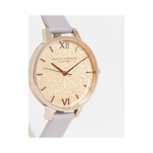 Классические часы цвета розового золота и лиловато-серого цвета Olivia Burton