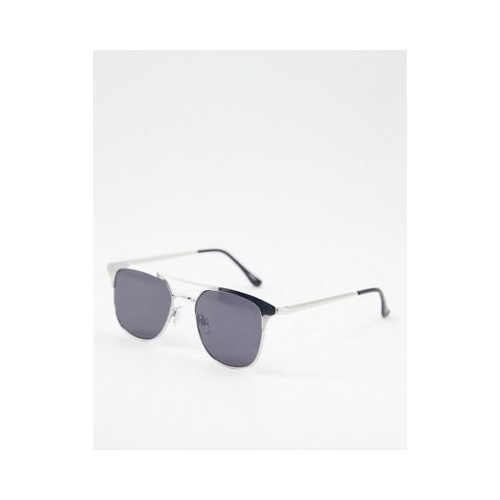 Классические солнцезащитные очки с двойной надбровной планкой Madein Черный
