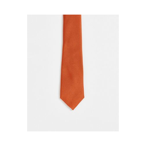 Коричневый галстук ASOS DESIGN-Коричневый цвет