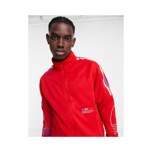 Красная спортивная куртка adidas Originals FTO