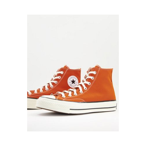 Красно-оранжевые высокие кроссовки Converse Chuck 70-Оранжевый цвет