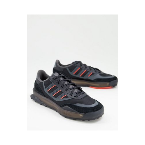 Кроссовки черного и красного цвета adidas Originals Modern Indoor-Черный