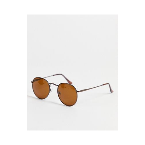 Круглые солнцезащитные очки AJ Morgan Bradley-Коричневый цвет