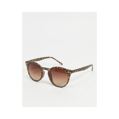 Круглые солнцезащитные очки с леопардовым принтом & Other Stories-Коричневый цвет
