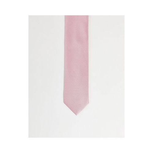 Пыльно-розовый узкий галстук ASOS DESIGN-Розовый цвет