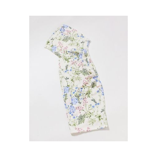 Платье миди на одно плечо с цветочным принтом ASOS DESIGN Многоцветный