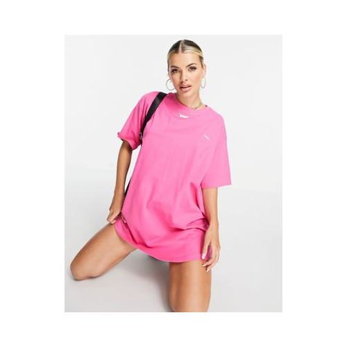 Платье-футболка цвета фуксия Night Addict-Розовый
