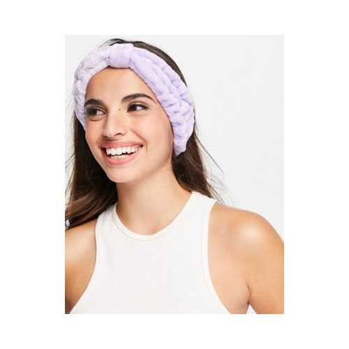 Повязка на голову для макияжа в пастельных тонах ASOS DESIGN-Фиолетовый цвет