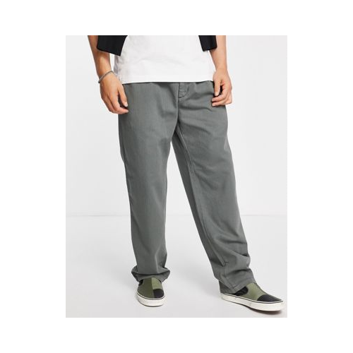 Прямые зеленые брюки свободного кроя Carhartt WIP Salford-Зеленый цвет