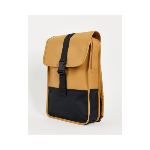 Рюкзак мини с пряжкой цвета хаки Rains 1370-Коричневый