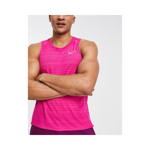 Розовая майка Nike Running Miler Dri-FIT-Розовый цвет