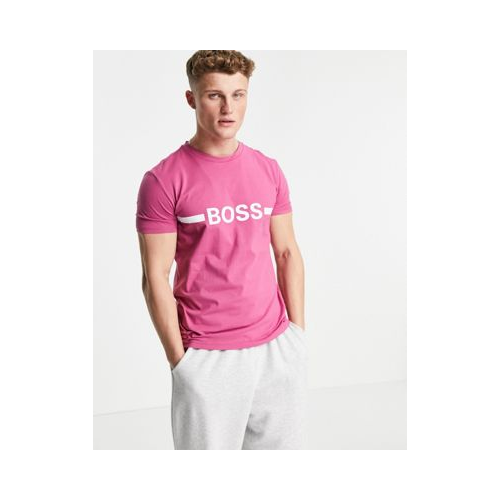 Розовая футболка BOSS Bodywear-Розовый цвет