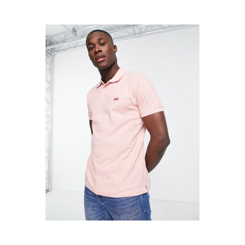 Розовая футболка-поло с маленьким логотипом в виде летучей мыши Levi's-Розовый цвет