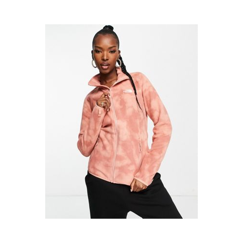 Розовая куртка на молнии с принтом тай-дай The North Face 100 Glacier-Розовый цвет