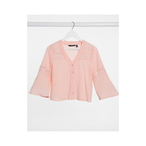 Розовая рубашка Vero Moda-Розовый цвет