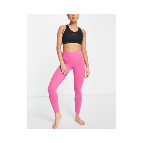 Розовые леггинсы с завышенной талией Nike Yoga Dri-FIT-Розовый цвет