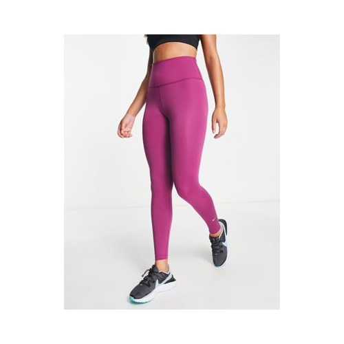 Розовые леггинсы с моделирующим эффектом и завышенной талией Nike Training One Dri-FIT-Розовый цвет