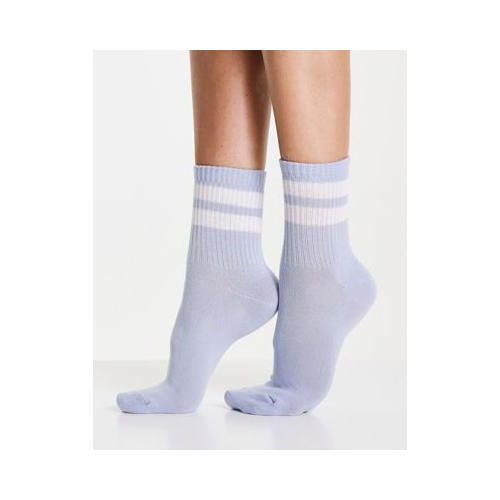 Светло-голубые носки с полосками в университетском стиле Accessorize