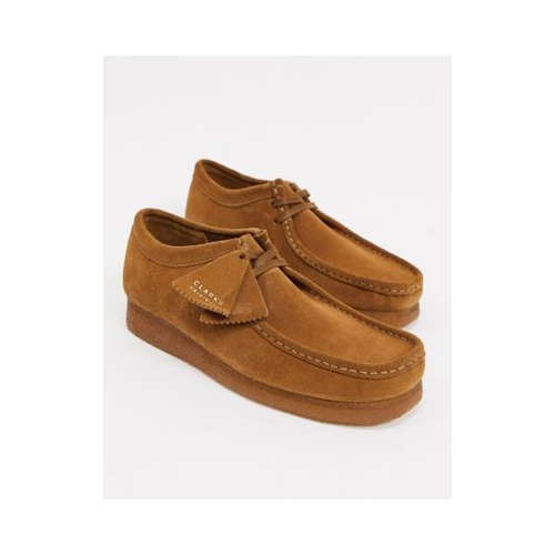 Светло-коричневые замшевые туфли Clarks Originals-Коричневый цвет