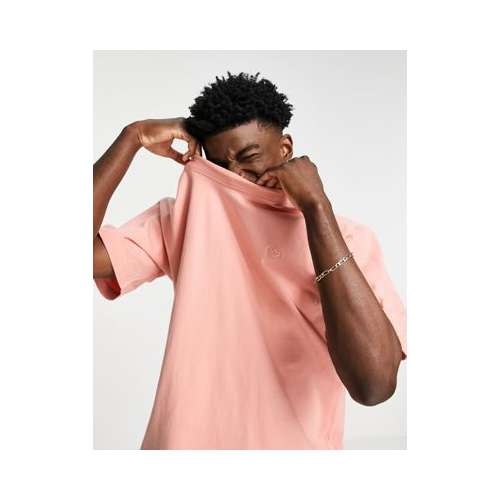 Светло-розовая футболка adidas Originals adicolor Contempo-Розовый цвет