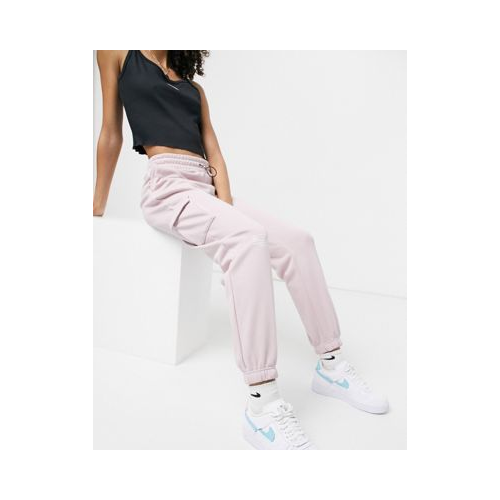 Светло-розовые флисовые джоггеры Nike Swoosh-Розовый цвет