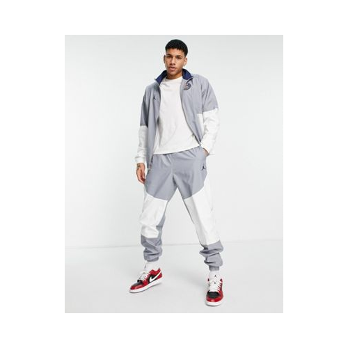 Серо-белые тканые джоггеры Nike Jordan Paris Saint-Germain