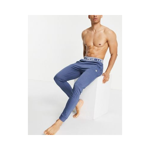 Серо-голубые брюки для дома с манжетами от комплекта Le Breve