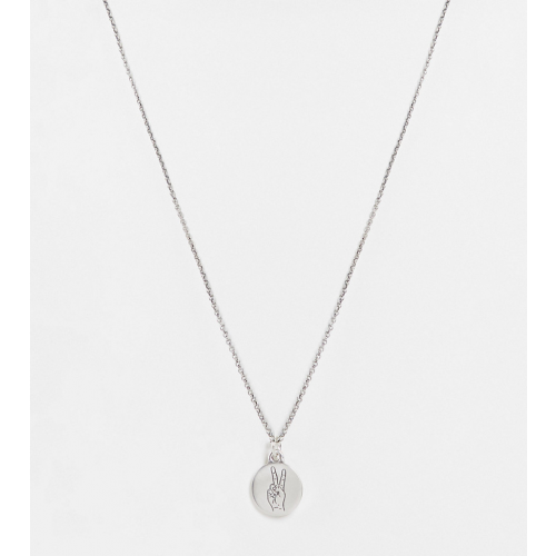 Серебристое ожерелье из стерлингового серебра с круглой подвеской Serge DeNimes – эксклюзивно для ASOS