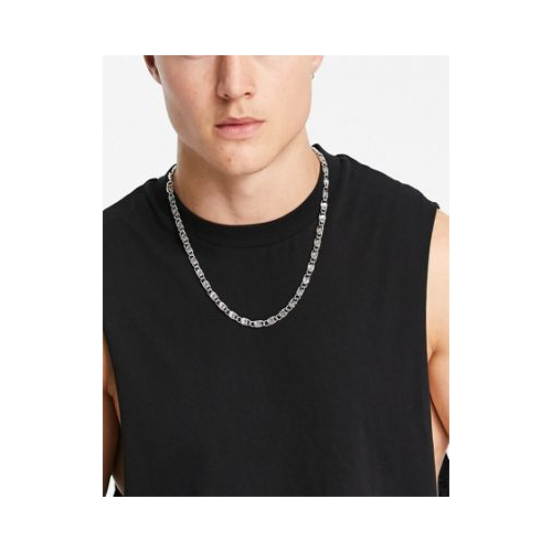 Серебристое ожерелье-цепочка с кручеными звеньями в винтажном стиле Reclaimed Vintage Inspired