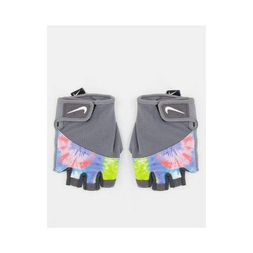Серые перчатки для фитнеса с рисунком тай-дай Nike Gym Elemental