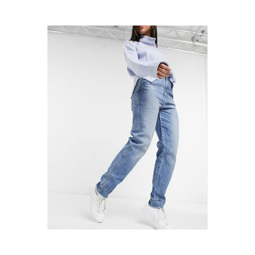 Синие джинсы с завышенной талией в винтажном стиле Free People Marion Голубой