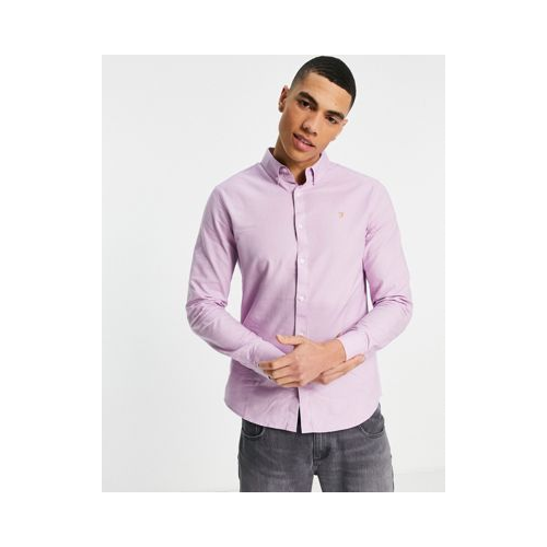 Сиреневая рубашка с длинными рукавами Farah-Фиолетовый цвет