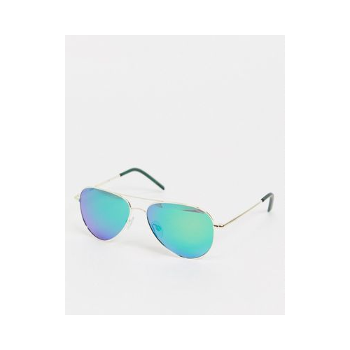 Солнцезащитные очки-авиаторы в стиле унисекс Polaroid Голубой