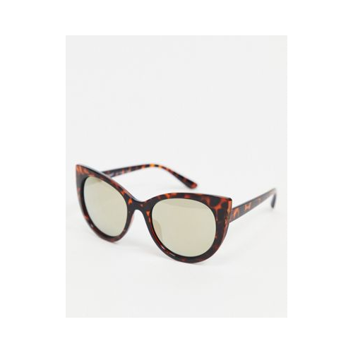 Солнцезащитные очки "кошачий глаз" в черепаховой оправе AJ Morgan-Коричневый цвет