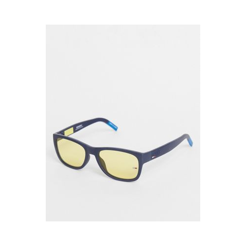 Солнцезащитные очки унисекс в синей оправе Tommy Jeans 0025/S Голубой