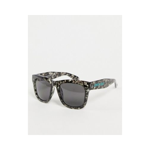 Солнцезащитные очки в серой черепаховой оправе в стиле ретро Santa Cruz