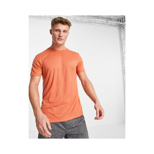 Спортивная футболка свободного кроя из быстросохнущей ткани ASOS 4505 Icon-Оранжевый цвет