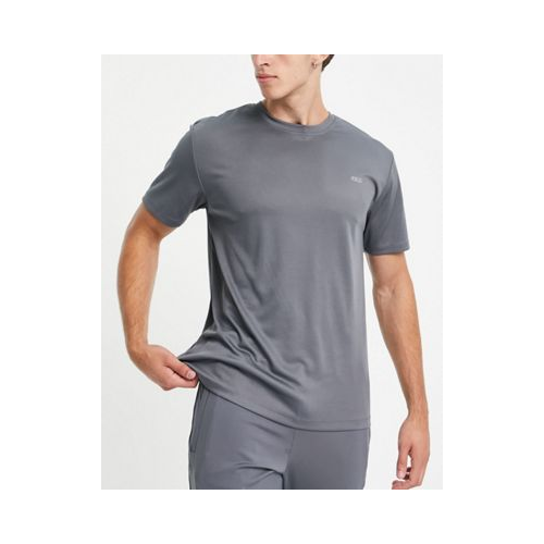 Спортивная футболка свободного кроя из быстросохнущей ткани ASOS 4505 Серый
