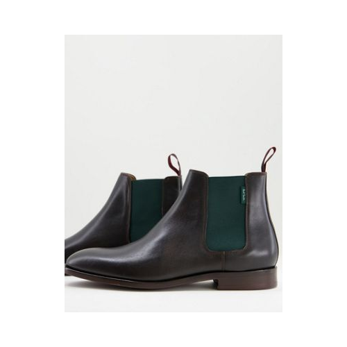 Темно-коричневые кожаные ботинки PS Paul Smith Gerald-Коричневый цвет