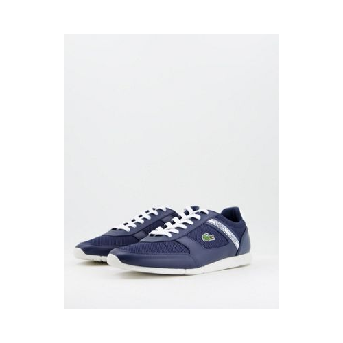 Темно-синие кроссовки с белыми вставками Lacoste Menerva Sport Темно-