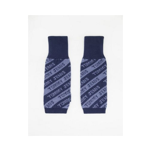 Темно-синие перчатки без пальцев в полоску с логотипом Tommy Jeans Темно-