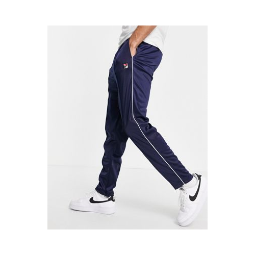 Темно-синие спортивные штаны с прямоугольным логотипом Fila Terry Темно-