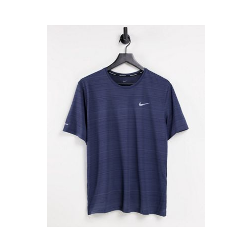 Темно-синяя футболка Nike Running Miler Голубой
