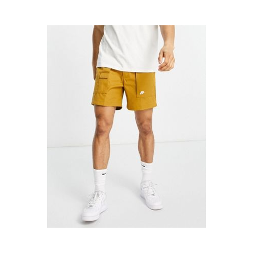 Тканевые шорты светло-коричневого цвета Nike Reissue Pack-Коричневый